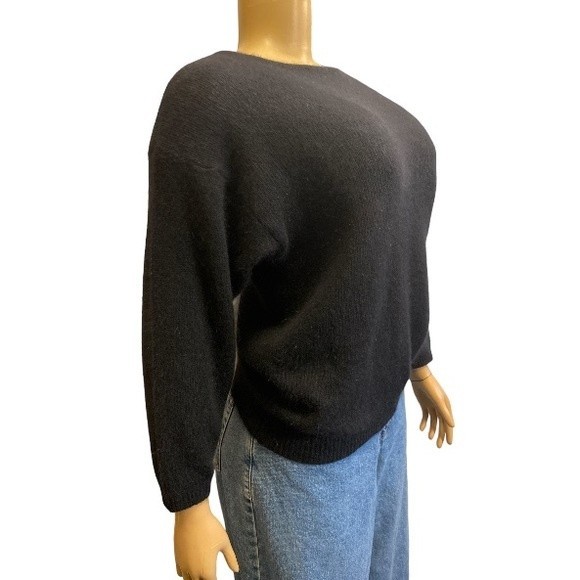Vintage Lydia Jane Ltd Sweater Lambswool and Angora Classic and Timeless Black M - Picture 5 of 14